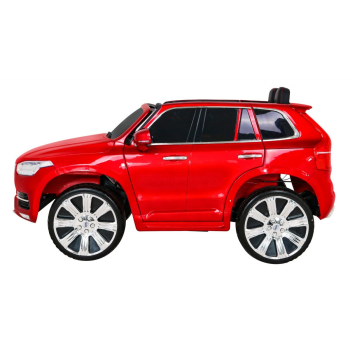 Volvo XC90 na akumulator dla dzieci Lakier Czerwony + Pilot + Bagażnik + EVA + Wolny Start + Radio MP3 + LED